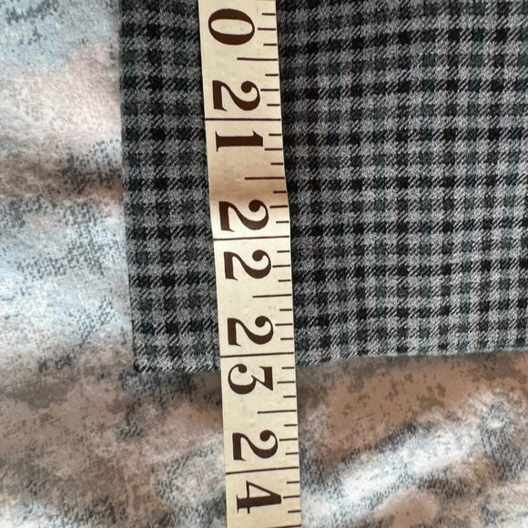 Aritzia Sunday Best Freshman Check Pant Size 4  Gray High Rise Straight Academia - Picture 13 of 14